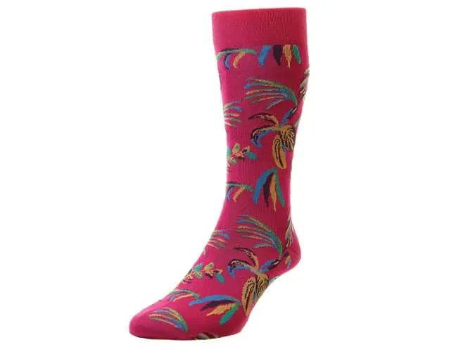 Pantharella tropical leaves socks