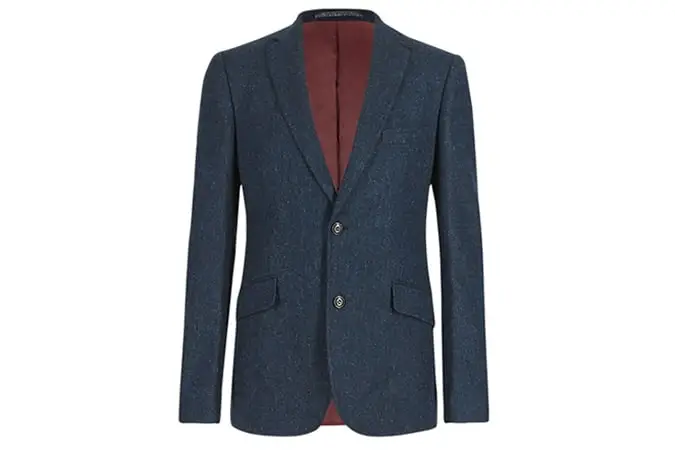 Blazer xương cá được thiết kế riêng bằng len hoàn toàn mới