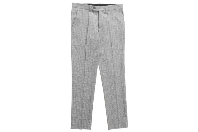 Idle man slim prince of wales wool suit quần