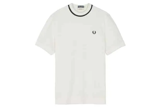 Fred perry reissues áo phông pique có cổ của phi hành đoàn