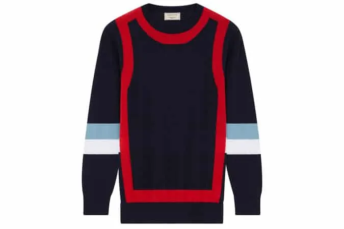 Maison kitsuné navy jumper