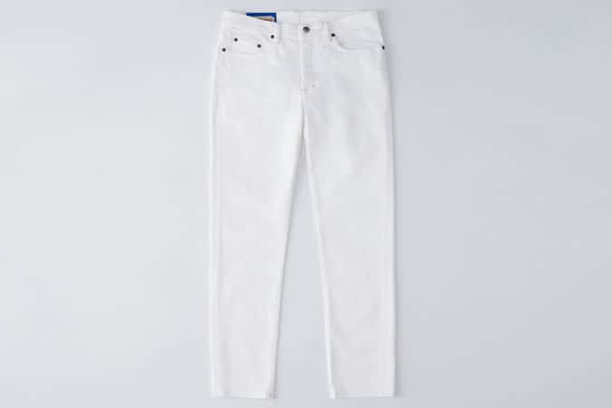 Quần jean trắng river studios của acne studios