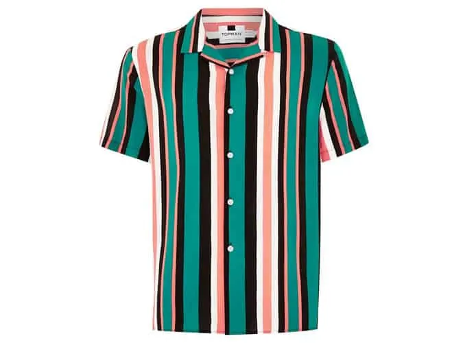 Áo sơ mi ngắn tay sọc topman