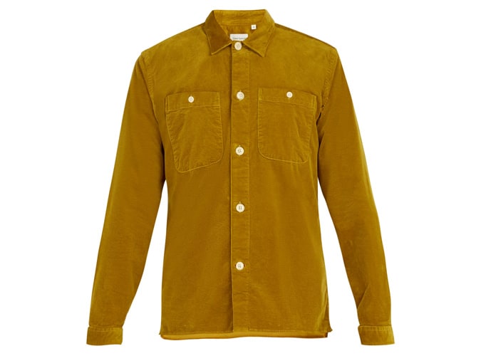 Oliver spencer x trận đấu thời trang eltham corduroy overshirt