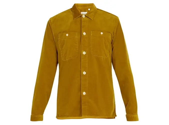 Oliver spencer x trận đấu thời trang eltham corduroy overshirt