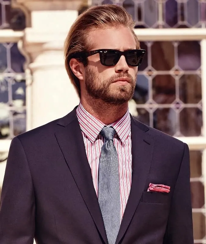 Cách đeo kính râm ray-ban wayfarer với suit