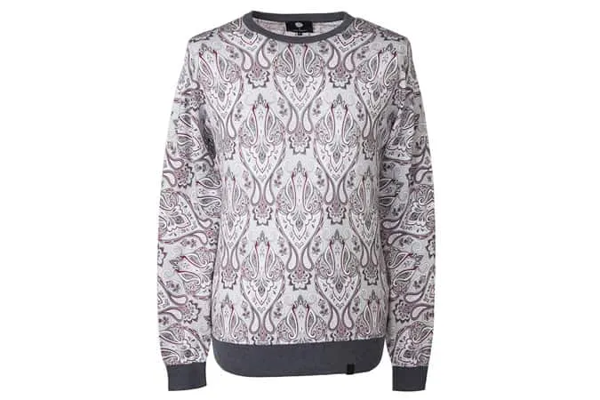 Pretty green x john smedley paisley print jumper