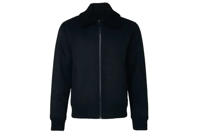 Marks & spencer shearling look bomber jacket