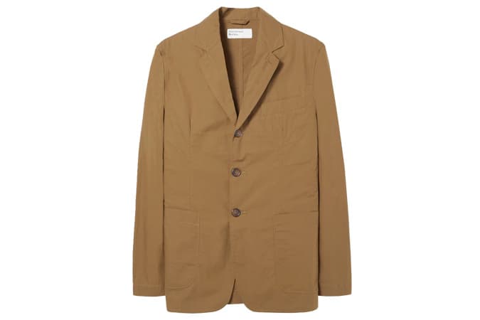 London Jacket In Kaki Poplin