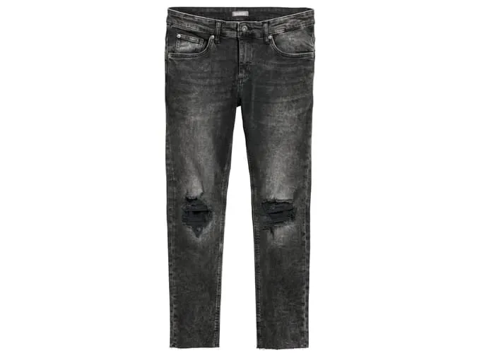 Quần jean thùng rác siêu mỏng của h&m