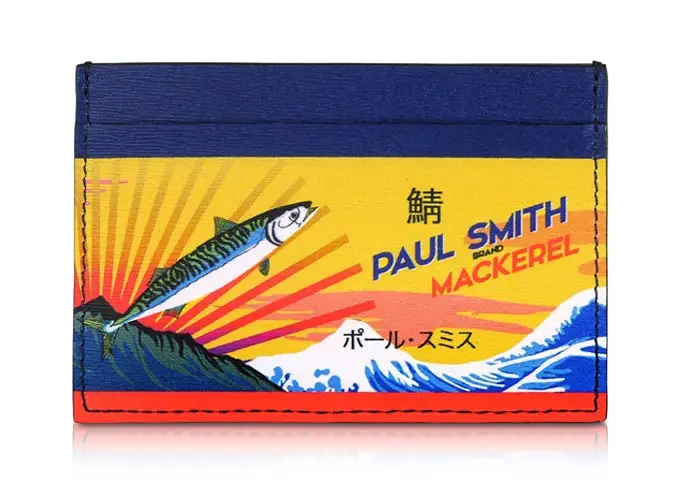 Chủ thẻ in hình cá thu bằng da paul smith