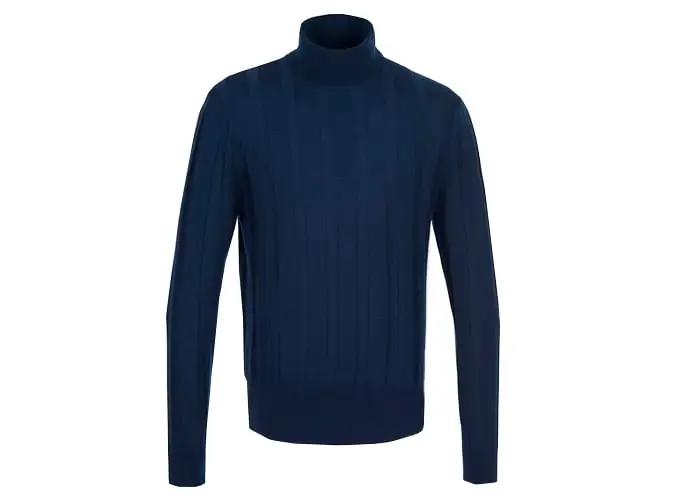 Richard biedul x king & tuckfield merino gân polo