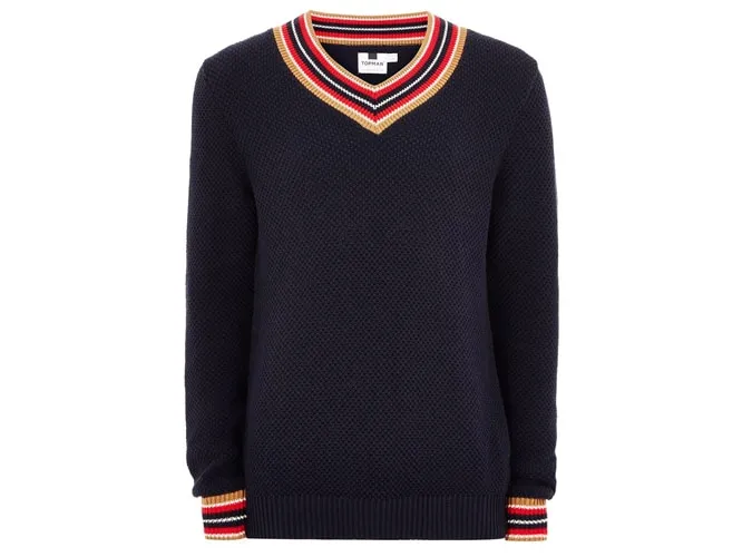 Áo liền quần cổ chữ v topman navy