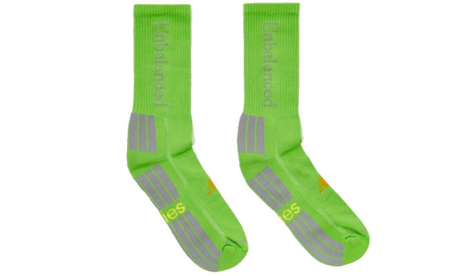 Trang phục nam mới tốt nhất để mua ngay bây giờ 12 Aries x vớ không cân bằng new balance - màu xanh lá cây