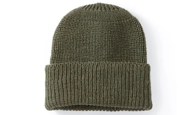 Porter gân beanie ô liu