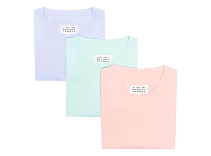 Áo thun cotton 3 túi maison margiela