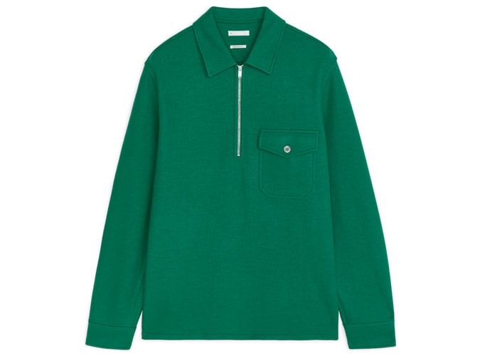 Arket wool flannel overshirt
