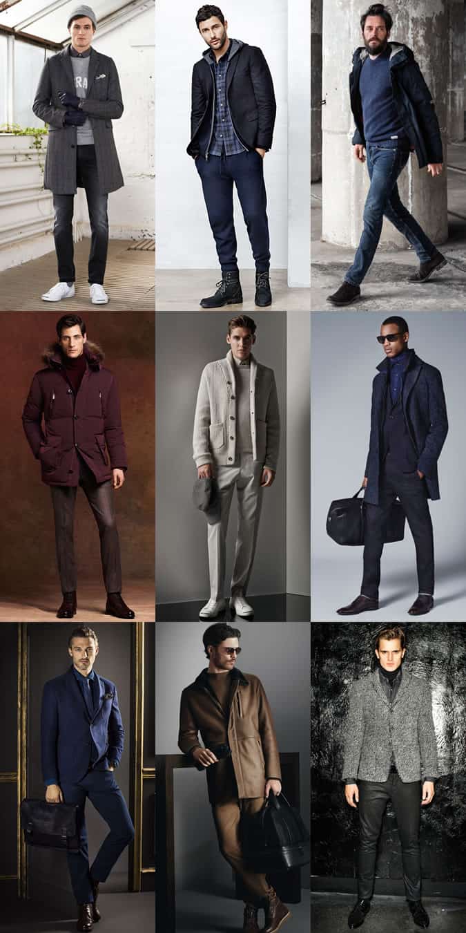 Cách thêm chiều sâu cho trang phục thu / đông của bạn 2 Lookbook truyền cảm hứng về trang phục có tông màu / đơn sắc cho nam