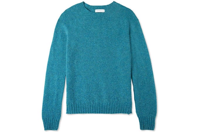 Một vài chiếc áo len lông cừu shetland slim-fit flecked