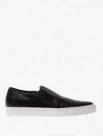 Balmain leather slip-on trainers 205035