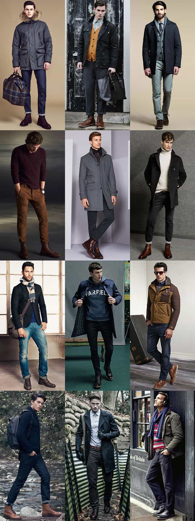 Phong cách giày dép nam hàng đầu cho mùa thu / đông 2015 1 Sách giới thiệu về giày da nam brogue boots outfit inspiration