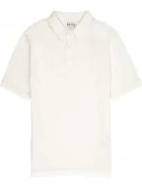 Reiss hector open weave áo polo ecru