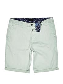 Quần short chino màu xanh lá cây bạc hà river island