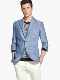 He by mango linen blazer