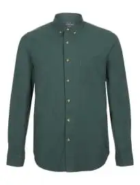 Áo sơ mi dài tay topman forest green twill