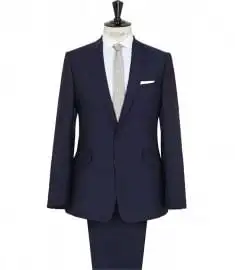 Reiss bishopsgate mohair wool notch veel suit màu xanh lam sáng