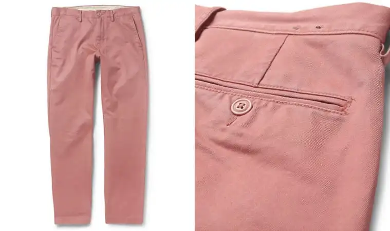 J. Crew bị hỏng trong quần chinos cotton vừa vặn