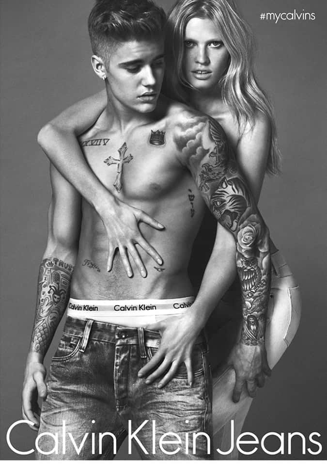 Justin bieber x calvin klein chiến dịch ss15