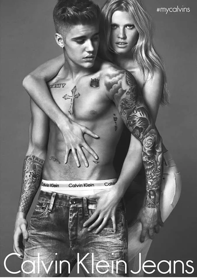 Justin bieber x calvin klein chiến dịch ss15