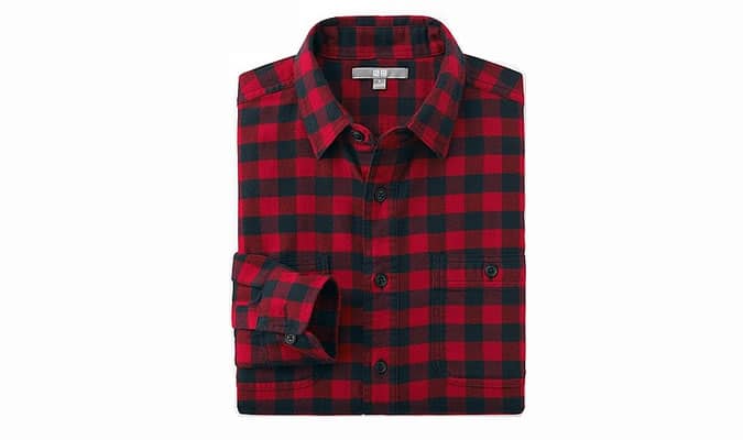 Các bổ sung về tủ quần áo dạng con nhộng: mùa thu năm 2014 4 Áo sơ mi uniqlo check flannel