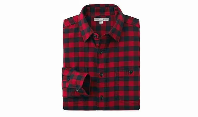 Áo sơ mi uniqlo check flannel