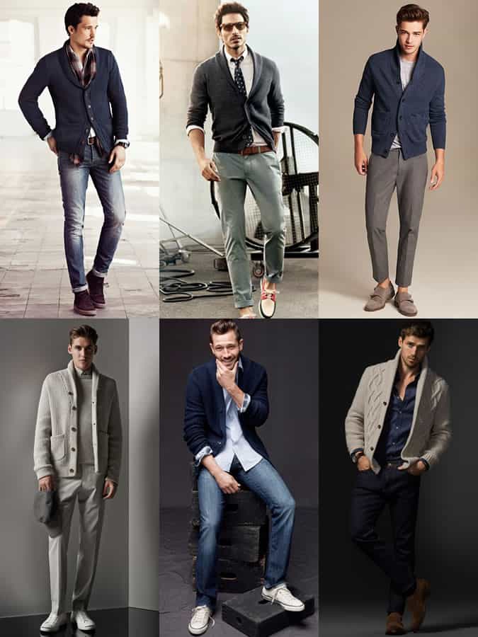 Các bổ sung về tủ quần áo dạng con nhộng: mùa thu năm 2014 7 Khăn choàng cổ nam cardigans outfit inspiration lookbook