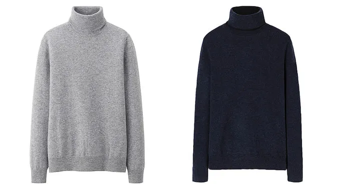 Áo len cổ lọ uniqlo cashmere