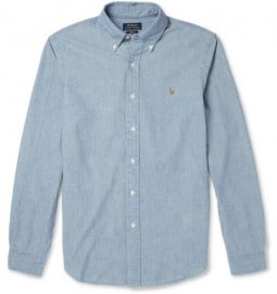 Polo ralph lauren slim-fit washed chambray shirt