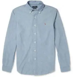 Polo ralph lauren slim-fit washed chambray shirt