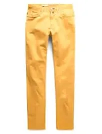 He by mango nudie jeans mustard slim fit chinos