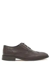 Reiss rossell wingtip đục lỗ brogues mid brown