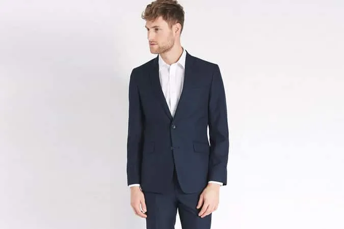 Navy slim fit suit