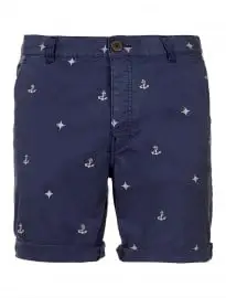 Quần đùi topman blue nautical motif