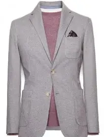 He by mango piqué blazer không cấu trúc