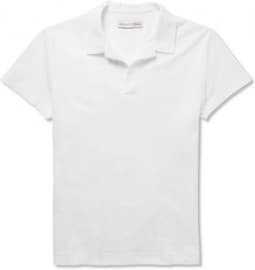 Áo sơ mi polo vải bông piqué orlebar brown felix