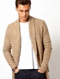 Asos cardigan bằng sợi kết cấu