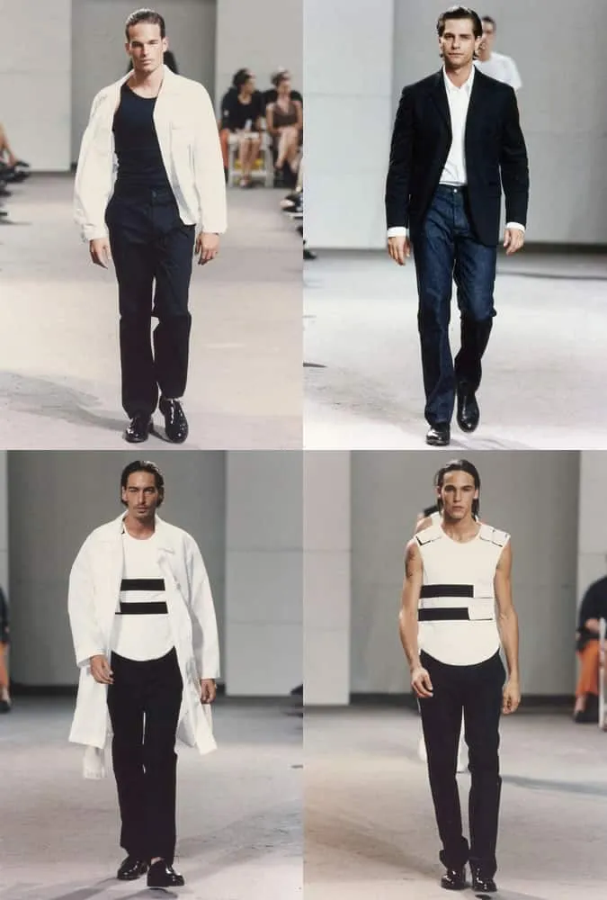 Helmut lang ss 98 - buổi trình diễn trang phục nam hay nhất & có ảnh hưởng nhất mọi thời đại