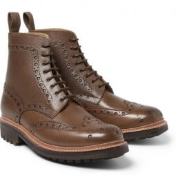 Làm thế nào để trông đẹp: trên chiếc xe đạp của bạn 16 Grenson fred bốt brogue da kết cấu