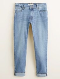 He by mango quần jean mỏng vừa vặn với light wash jan