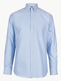 Bộ sưu tập m & s áo sơ mi oxford phù hợp với chất liệu cotton tinh khiết